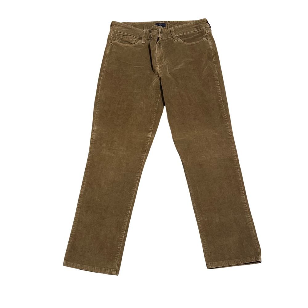 NYDJ Womens Brown Skinny Corduroy Pants Lift Tuck Stretch Size 10 M60E27DT3361